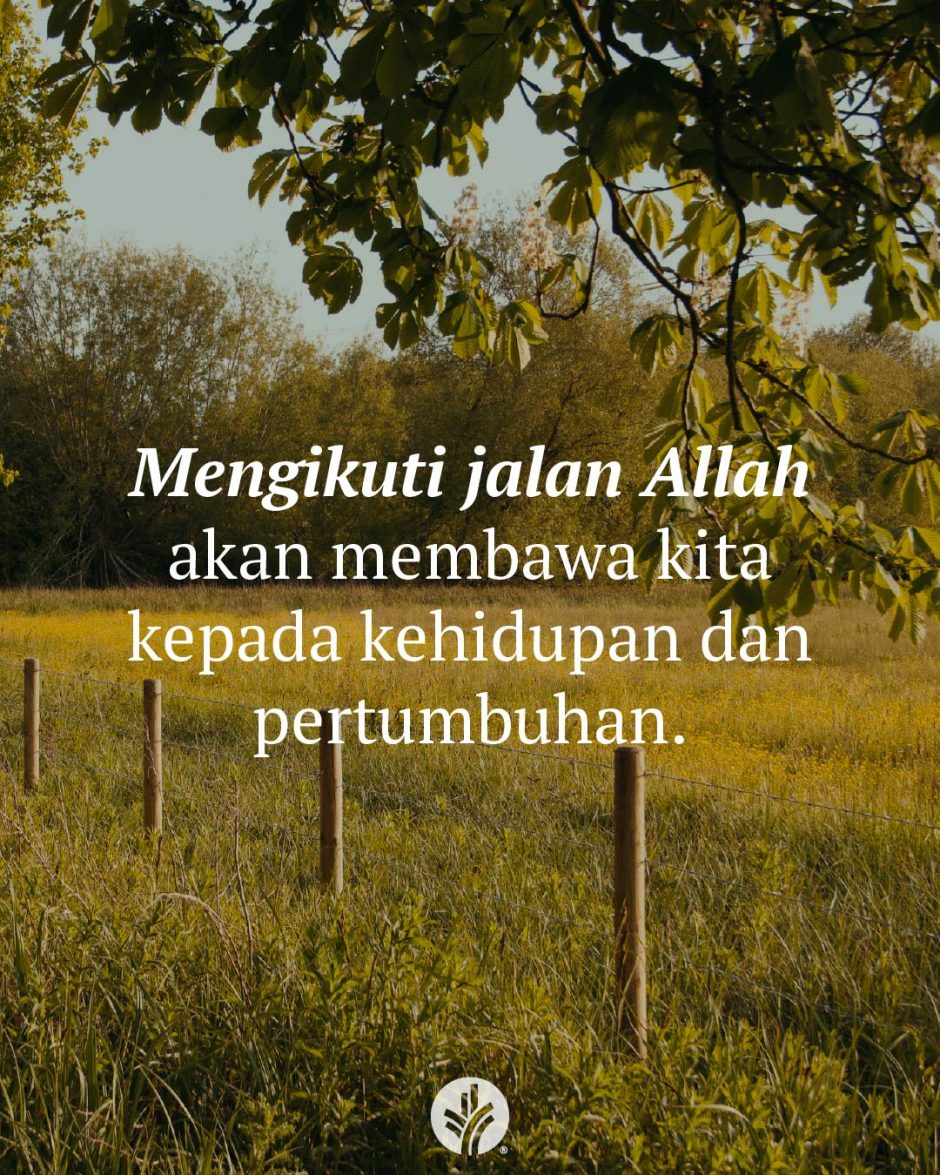 Mengikuti jalan Allah akan membawa kita kepada kehidupan dan pertumbuhan.