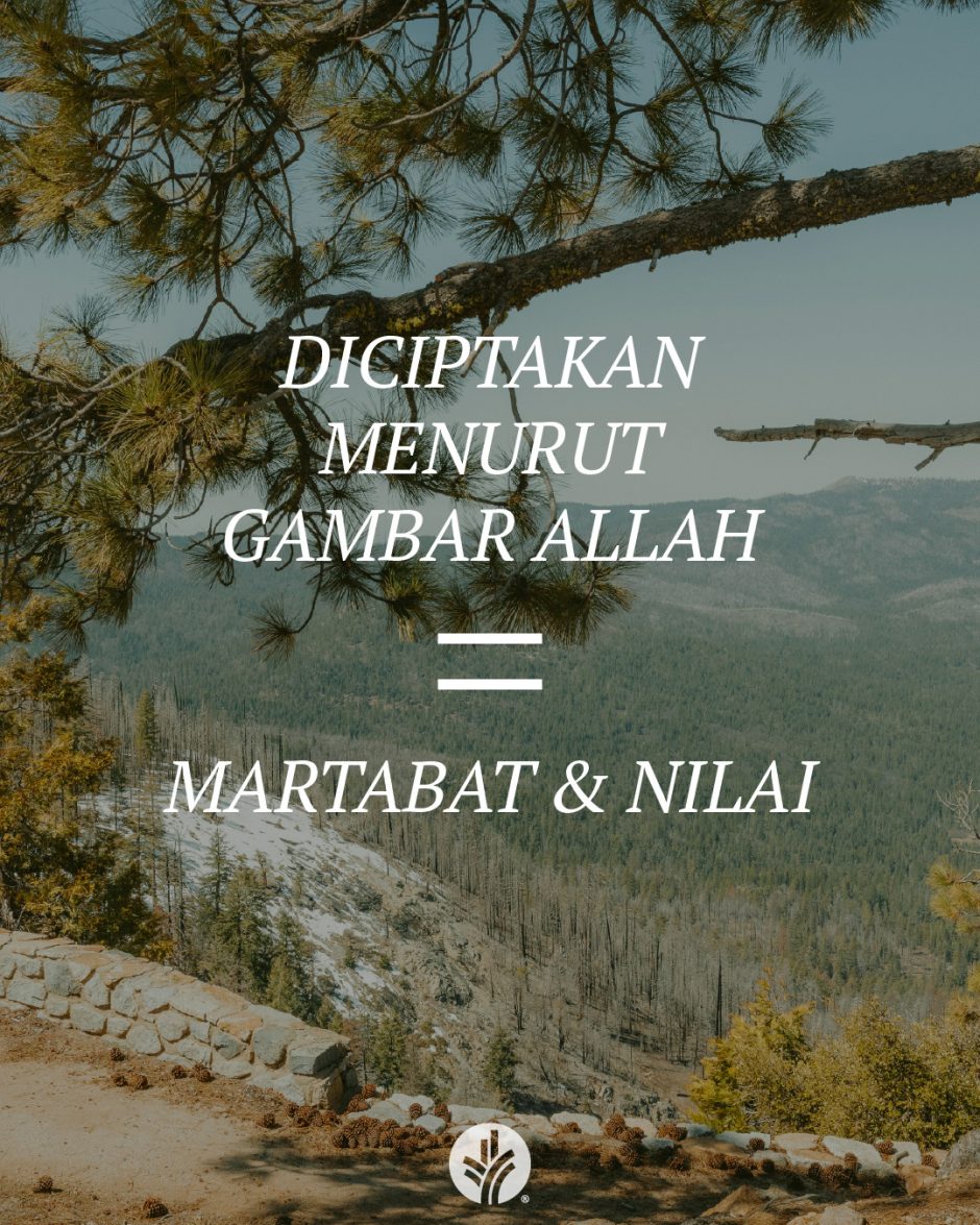 Diciptakan menurut Gambar Allah = Martabat & Nilai Kita Diciptakan menurut Gambar Allah = Martabat & Nilai Kita