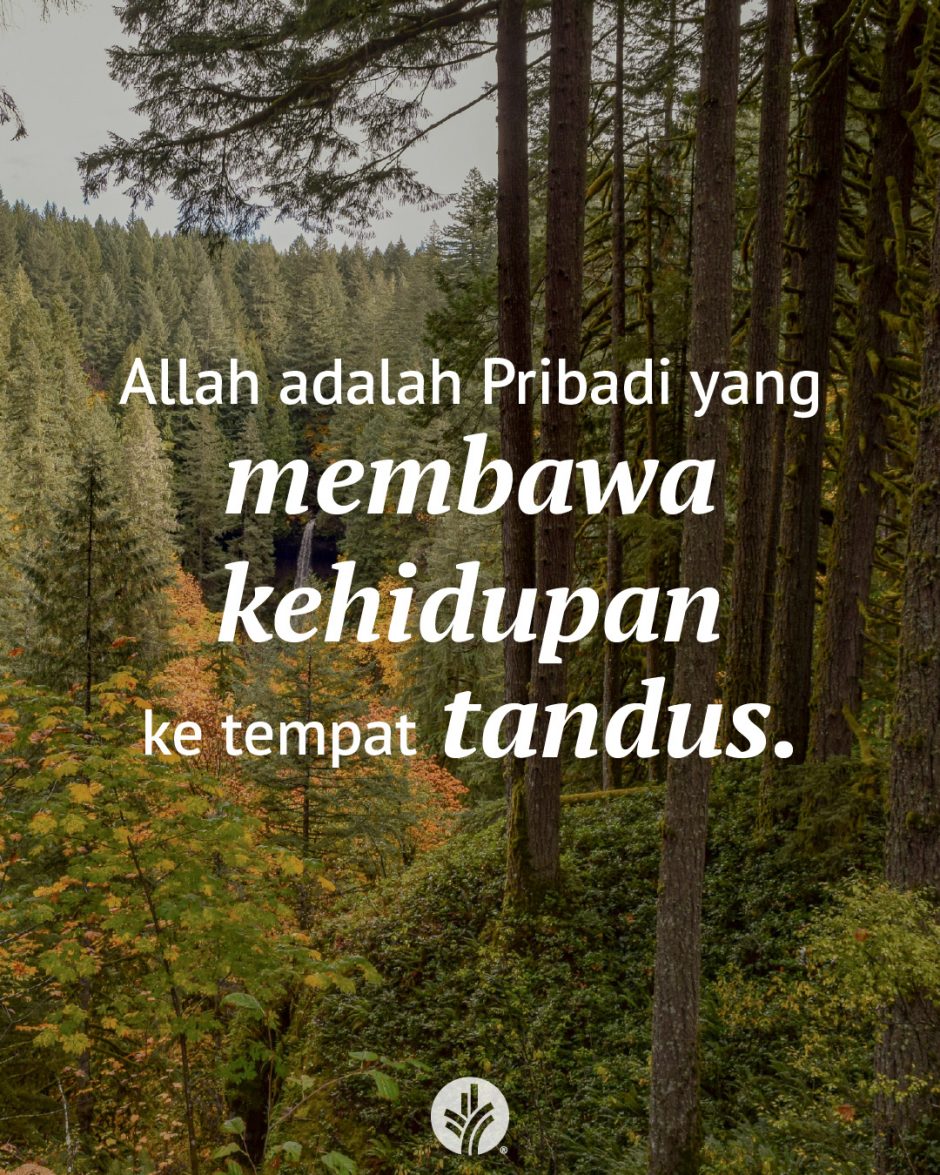 Allah adalah Pribadi yang membawa kehidupan ke tempat tandus.