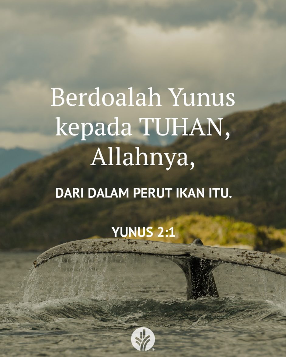 Berdoalah Yunus kepada TUHAN, Allahnya, dari dalam perut ikan itu. (Yunus 2:1) Berdoalah Yunus kepada TUHAN, Allahnya, dari dalam perut ikan itu. (Yunus 2:1)